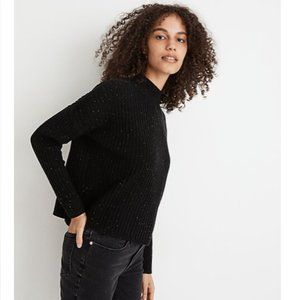 Madewell Cashmere Ribbed Mockneck Sweater NWT